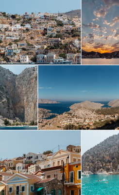 Beautiful Natural Scenery Aesthetics Mood Photo Collage